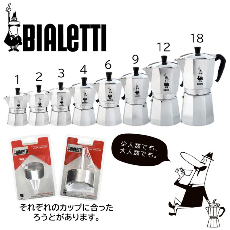 Bialetti Replacement Funnel for 2 Cups Brikka