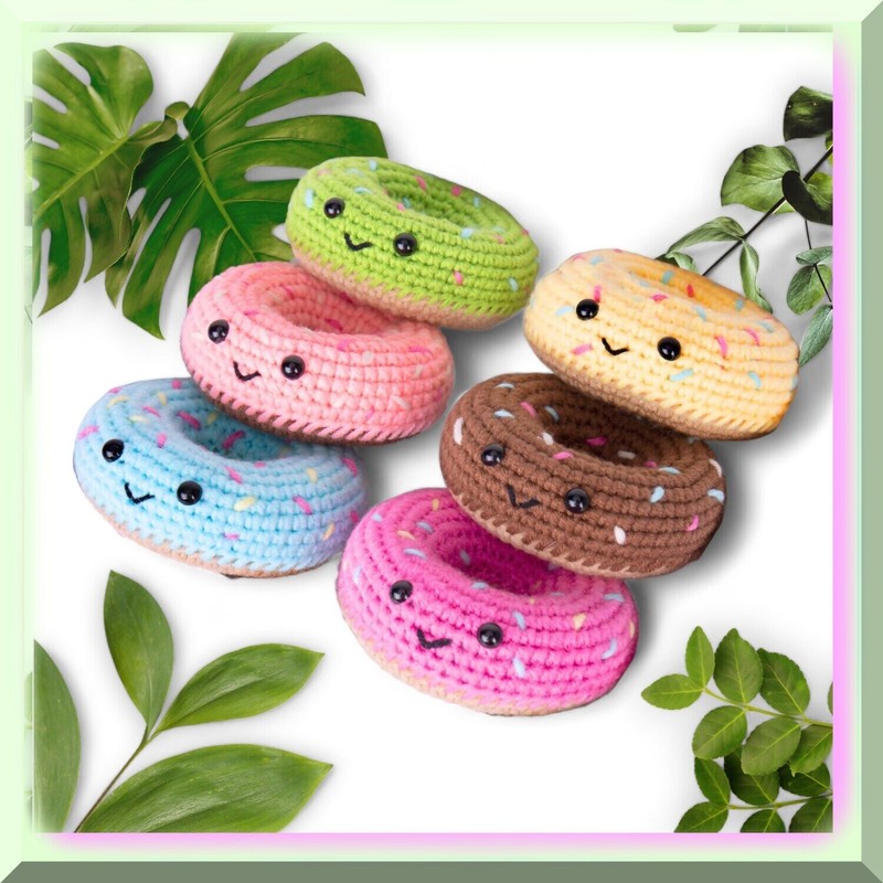 Zyvaire Crafty Donut Crochet Kit: Beginner's Starter Set with Step-by-Step