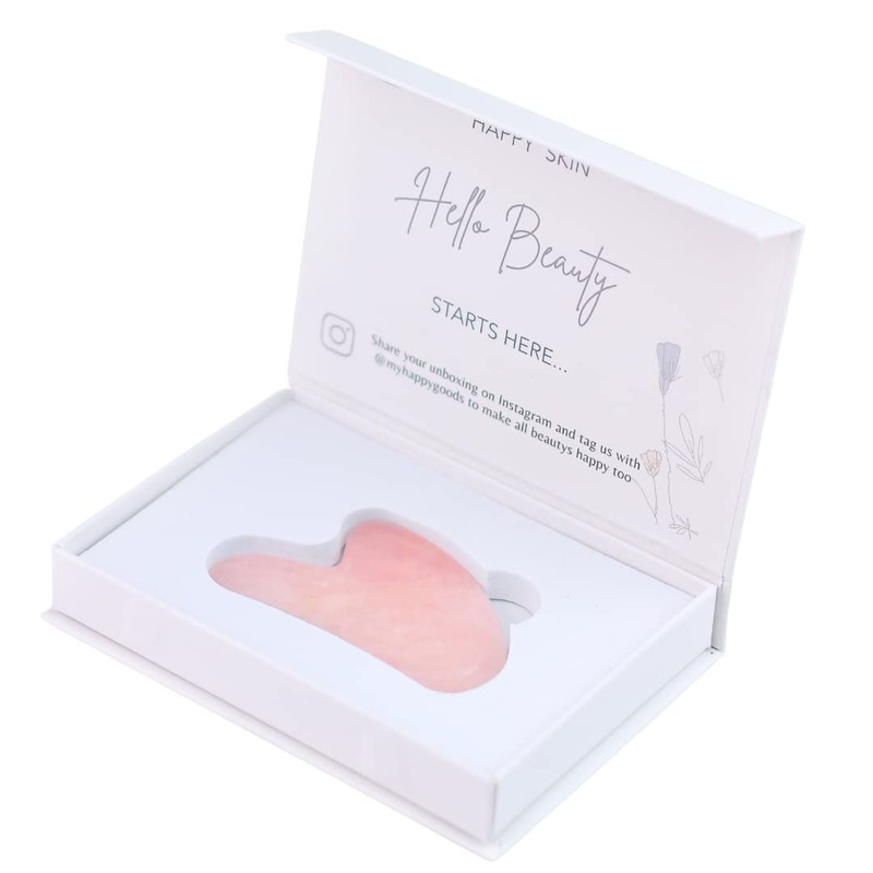 Premium Rose Quartz Gua Sha I Massage Stone I Gua