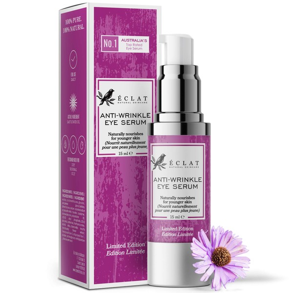 Advanced Anti Wrinkle Eye Serum - 6X More Powerful with MatriXyl® 3000-4X Anti Ageing with Retinol + 3 Types of Collagen - Dermatologist Developed