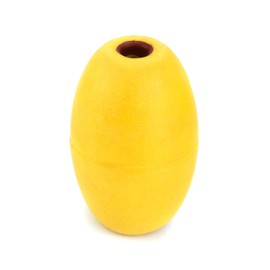QWORK Oval Water Float, 6 Pack, 1/2" Hole, 3.5" x 5.5", for Pools, Water Ski Ropes, Anchor Lines, Yellow