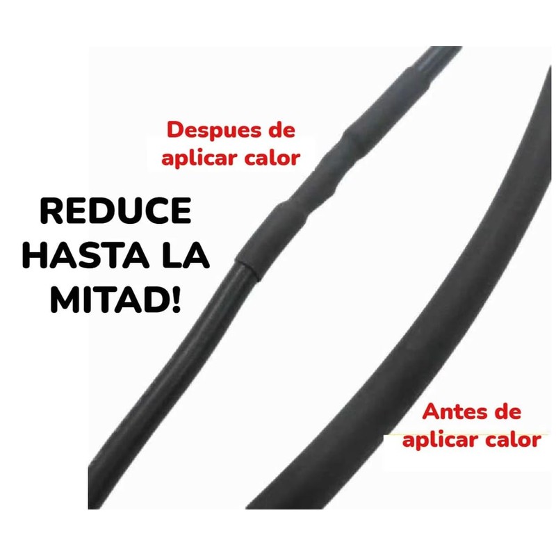 Tubo Aislante THERMOFIT TERMOCONTRACTIL DE 4MM DE DIAMETRO, 10 Metros