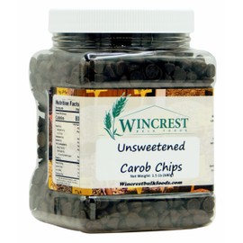 WinCrest Unsweetened Carob Chips (1.5 Lb Tub)