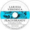 Peach Brandy Colombian Coffee (Single Serve K-Cup Pods) (Gourmet, Naturally