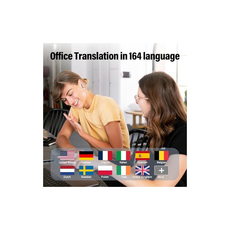 Translation Earbuds, 3-in-1 Buletooth 5.4 Translator Earbuds with 164 Languages/6