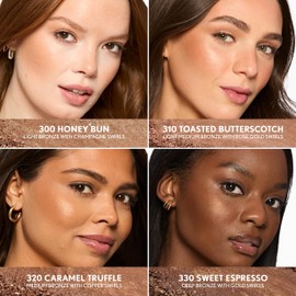 COVERGIRL TruBlend Skin Enhancer Baked Luminous Bronzer, with Hyaluronic Acid & White Rose Extract, Blends Seamlessly - 320 Caramel (Medium Bronze with Copper Swirls)