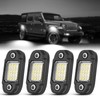 LY8 4 Pods White Rock Lights 24 LEDs Chips Waterproof