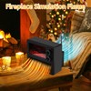 Ebhako Small Space Heater Fireplace, Small Electric Fireplace Heater for