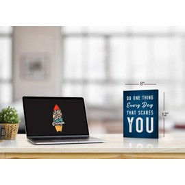 HB Art Design Do One Thing Every Day That Scares You Motivation Lettering Canvas Print Motivational Wall Art Success Entrepreneur Quote Living Room Office Decor Inspirational Gift 40x30