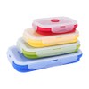 VIGIND Set of 4 Collapsible Foldable Silicone Food Storage Container,