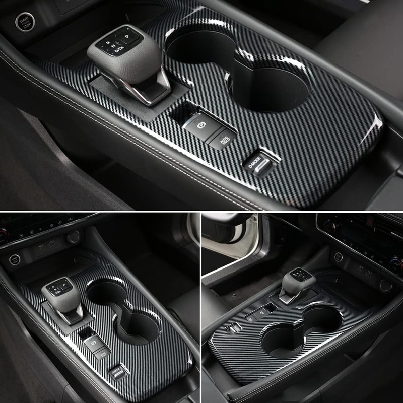 XITER Carbon Fibre Style Car Gear Shift Knob Console Panel