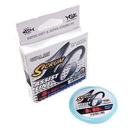 エックスブレイド(X-Braid) ガリス スクラム16 アシストライン 5Mダイニーマ 16本組 ブルー 60LB(6号)