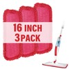 16.5 inch Mop Refills, 3 Pack Microfiber Reusable Replacement Mop