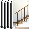 Zwinz Heavy Duty Steel Stair Baluster Posts 4 Pack, 270°