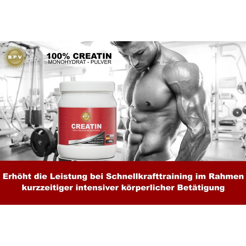 BPV - Creatine Monohydrate 500 g Powder - 100% High