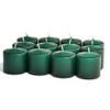Unscented No Fragrance Hunter Green Votive Candles for Wedding/Dinner, Holiday Event, Home Decoration, 10 Hour, 1.5 in. Diameter x 1.25 in. Tall, 12 per Box