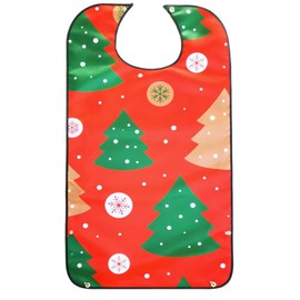 VALICLUD 1pc Adult Bib Adult Eating Bibs Adult Feeding Bibs Christmas Baby Clothing Protector Bibs Christmas Aprons Old Man Bib Xmas Bibs Elderly Scarf Pu Waterproof Fabric Washable