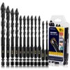12-PCS Concrete & Masonry Drill Bit Set, Cement Drill Bits