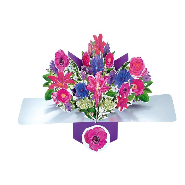 Bunch Flowers Pop-Up Greeting Card Original Second Nature 3D Pop Up Cards