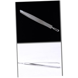 VICASKY 1pc Stainless Steel Multi-functional Eyebrow Clip and Tweezers for Hair Removal Lightweight Design for Men and Women Silver Makeup Tool for Precision Grooming