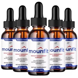 Mounfit (5 Pack) Mounfit Drops Healthy Formula – Moun fit Liquid All Natural Healthy...
