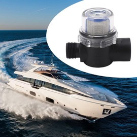 Filtro de Agua en Línea, Rosca Hembra de 1/2 Pulg.-14 Filtro en Línea Pantalla de Malla 50 Filtro de Agua de Construcción de Plástico para Tubería