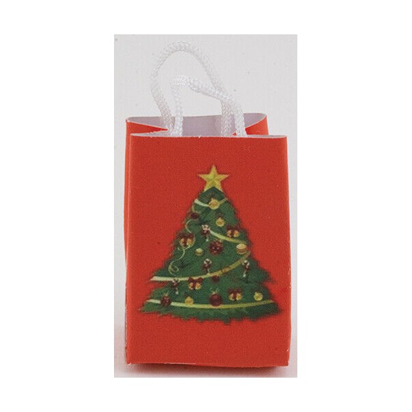 Chrysnbon Dollhouse Miniatures 1:12 Scale Christmas Tree Shopping Bag #MUL3961F