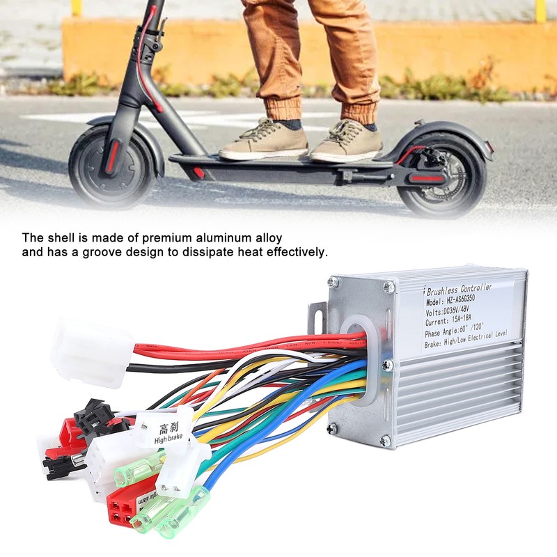 36V 48V 350W Brushless Controller Intelligent Electric Bike Motor Controller