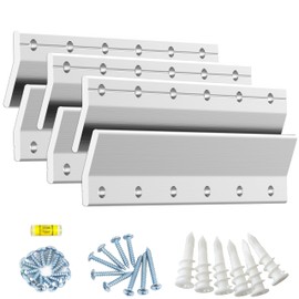 Mirror Clips for Wall Mounting Hardware, French Cleats Picture Hanger,Mirror Mount Brackets, Wall Hanging Hooks for Pictures,Canvas, Frames - Z Bar Hanger Suppots up to 50 lbs - 6 Inch 3 Pairs