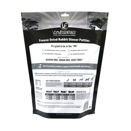 Vital Essentials Freeze Dried Dog Food, Rabbit Dinner Patties 14 oz