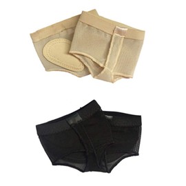 Wuchieal - 2 pares de calcetines de danza para mujer, Champagne&black, Small