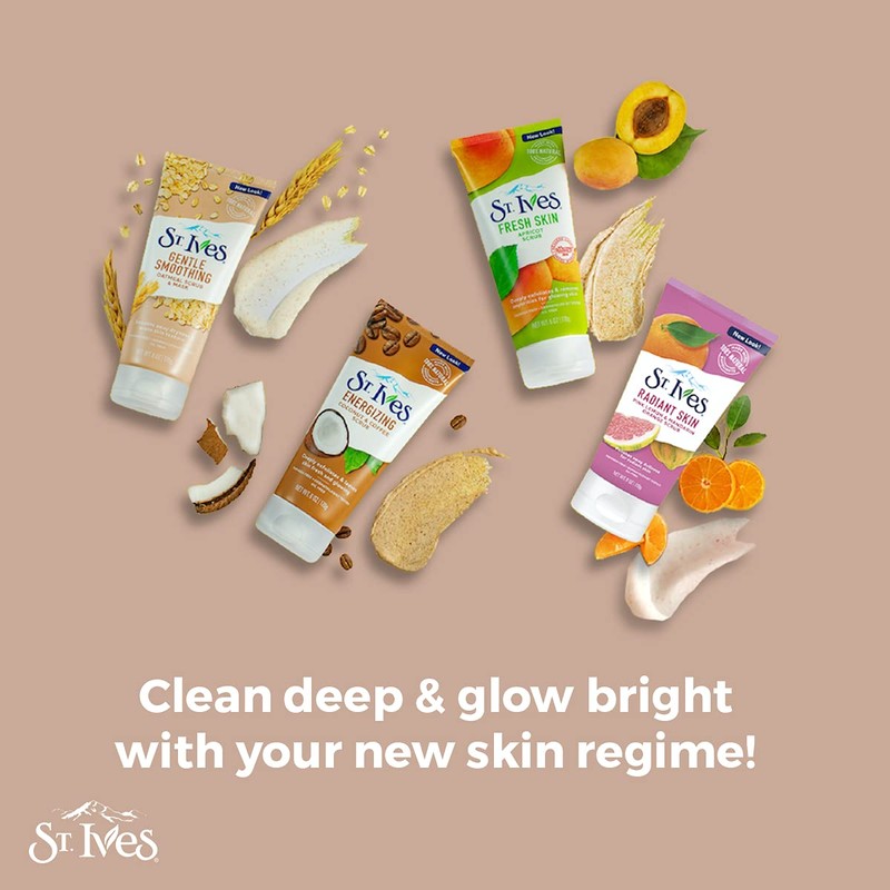 St. Ives Gentle Smoothing Face Scrub and Mask Oatmeal, ONE