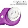 6pcs Purple Rotary Contour Cutter Set DIY Fabric Cutter Tools