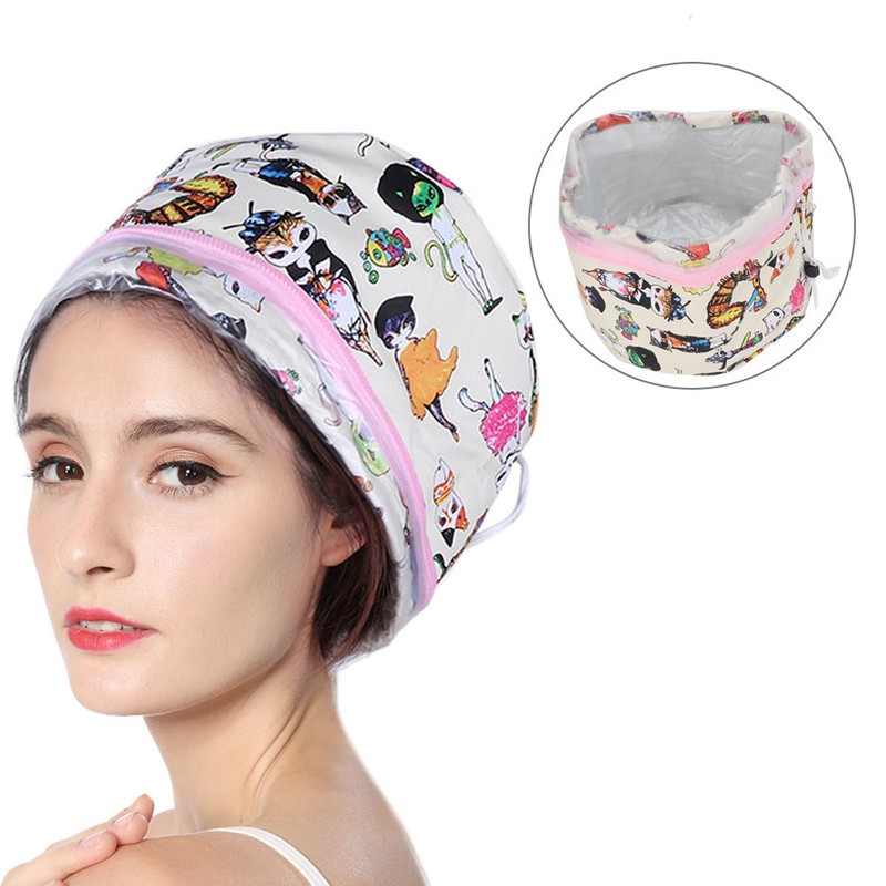 Electric Hair Steamer Cap 3 Gears Temperature Adjustable Heating Cap