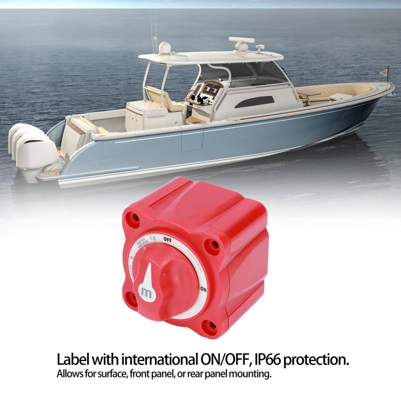 300A Battery Disconnect Switch ON/Off Single Circuit Power Isolator IP66