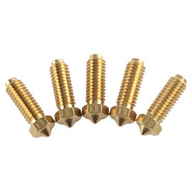 FYSETC 3D Printer Accessories - Anycubicc Kobra2 Go Neo Pro Plus Extruder Hotend Replacement Nozzle - 0.4mm Metal Brass: Apply for Almost Filament PLA ABS PETG Wood TPU ASA 5Pcs