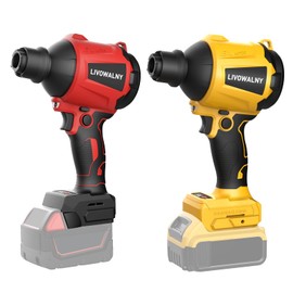 LIVOWALNY Cordless Dust Blower for Dewalt 20V Battery, Cordless Dust Blower for Milwaukee Battery