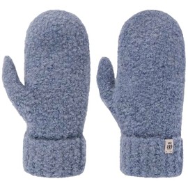 Roeckl Classic Bouclé Mittens, jeans colour