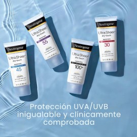 Protector solar Neutrogena Ultra Sheer 70FPS en crema 88mL