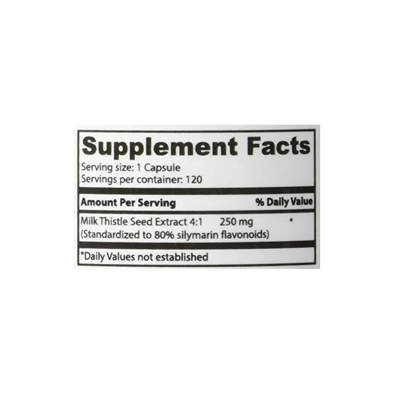 Superior Labs Cardo Mariano 80% Silimarina 120 Cápsulas