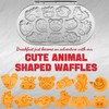 SugarWhisk Animal Mini Waffle Maker for Kids, Mini Pancakes Maker