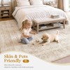 2x8 Hallway Runner Rug Washable Beige Neutral Vintage Distressed