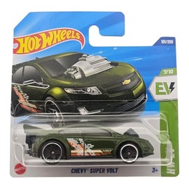 Hot Wheels Chevy Super Volt, EV Series, Green Die-Cast Car, 7/10