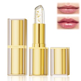 Loobexery Transferproof Color Changing Lipstick, Color Changing Lipstick for Women, Gold Crystal Ph LipstickColorChanging, Magic Temperature ChangingColorLipstick, Long Lasting 24 Hours Moisturizing