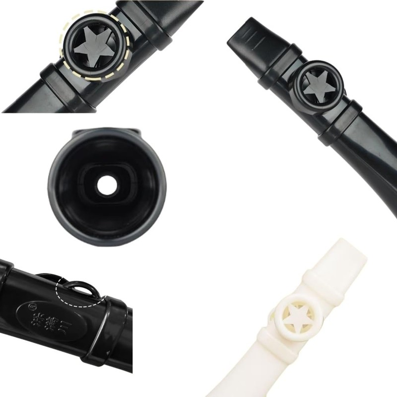 AkNebriax 2個カズー 楽器,プラスチック プロ 白黒 卡祖笛、 本格的 カズーバッグフィラー楽器,楽しい音楽をみんなで楽しめる教室やイベントでのギフト