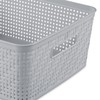 Sterilite 6 Pack Plastic Storage Bin Organization Containers, Short Baskets,