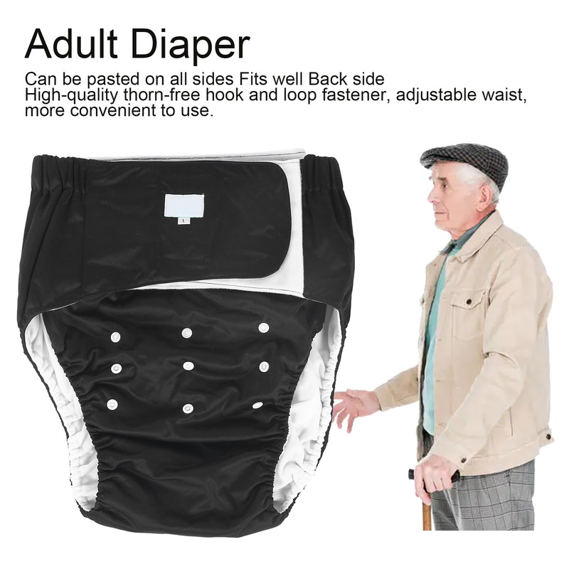 Adult Diaper Reusable Elderly Incontinence Nappy Washable Adjustable Diaper Pants404