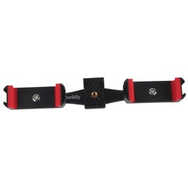 Cell Phone Double Clip Stand Mount Adjustable Tablet Hands Free Clamp Adapter with Base
