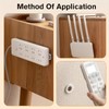 8PCS Magnetic Remote Control Holder – Wall-Mounted Storage Bracket, Non-Drilling