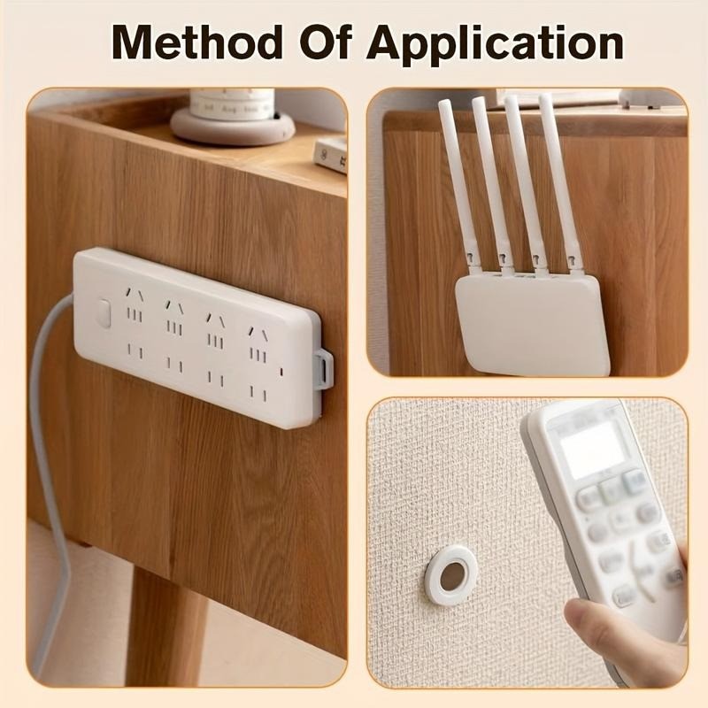 8PCS Magnetic Remote Control Holder – Wall-Mounted Storage Bracket, Non-Drilling